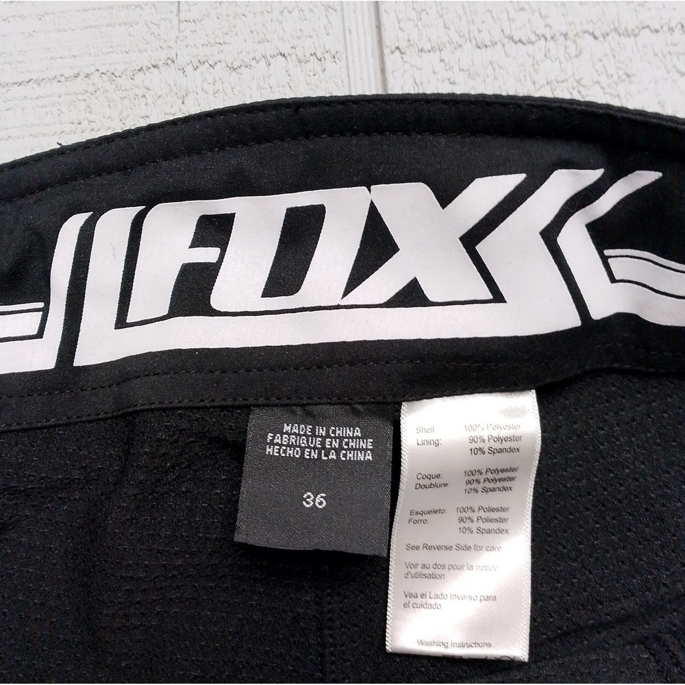Fox Racing Ranger Mountain Bike Shorts Men's Size 36 Black Lined Lightweight - Picture 3 of 8